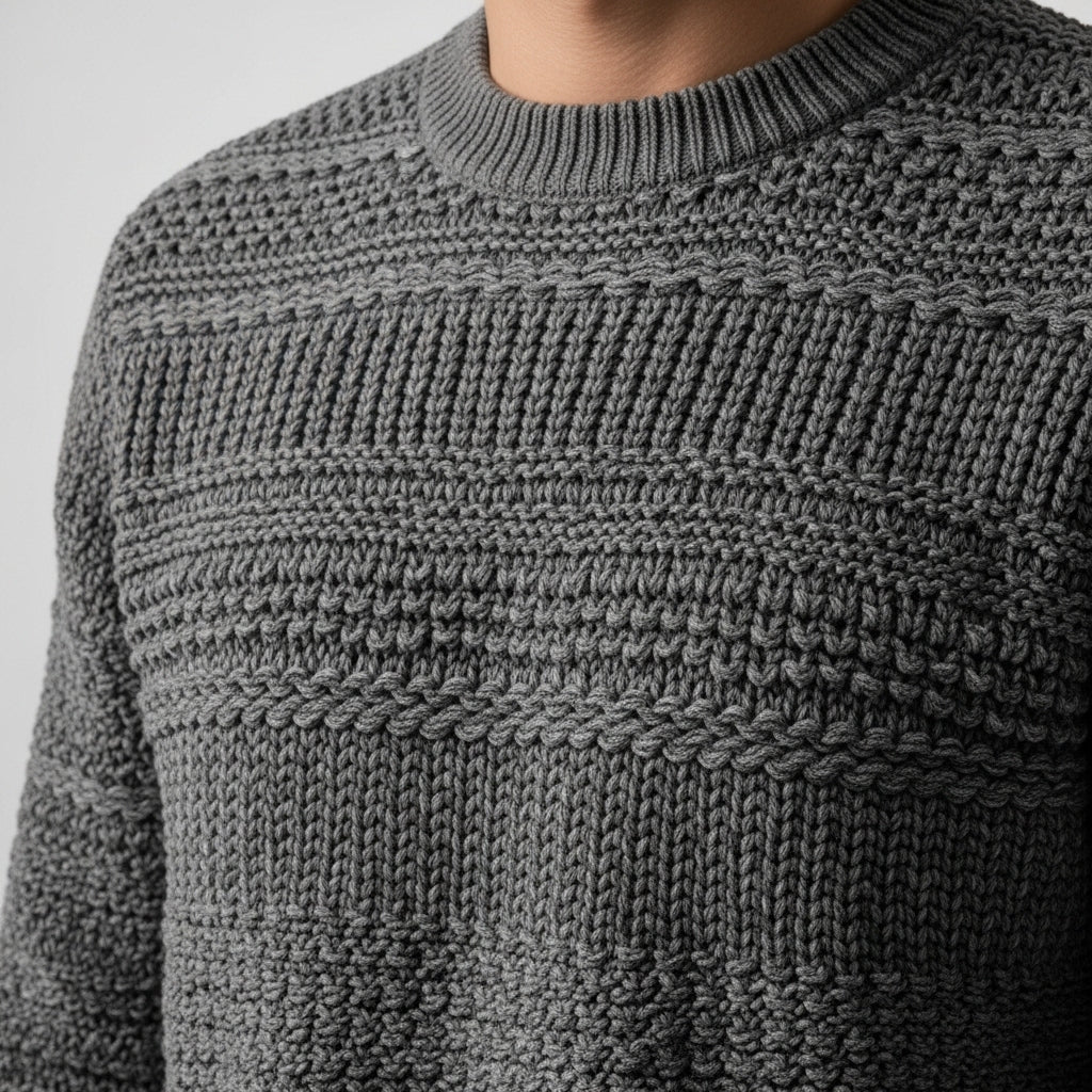 Textured Knit Sweater